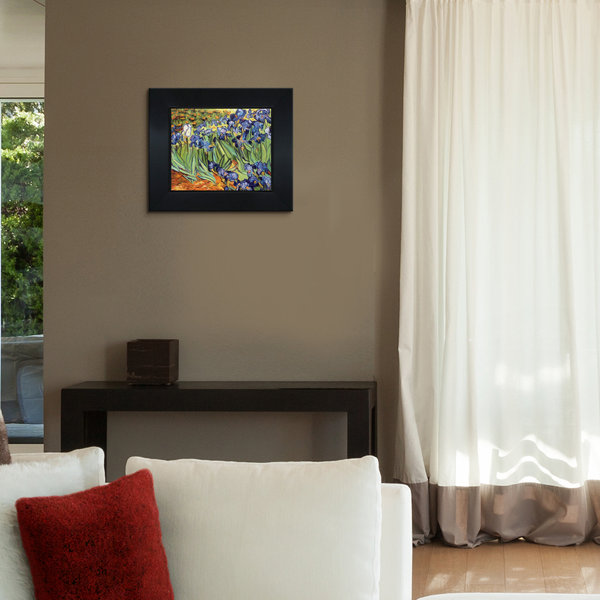 Vault W Artwork Irises by Vincent Van Gogh Picture Frame Painting on